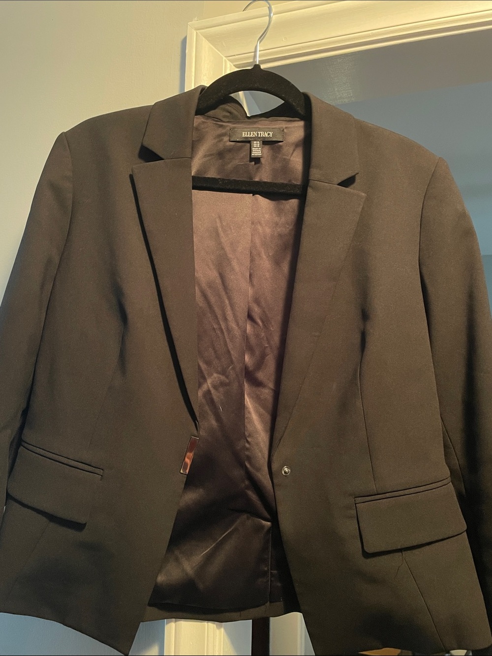 Ellen Tracy Dark Brown Women's Tailored Blazer